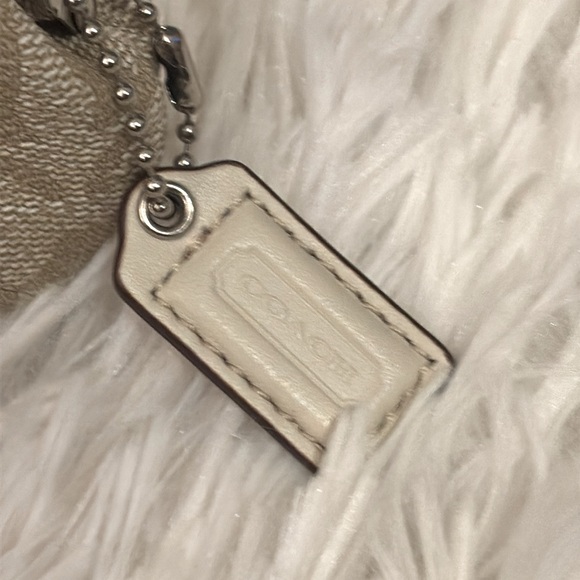 Coach Brown Shoulder Bag with Adjustable Strap & Logo Design & FREE Change Purse - Picture 10 of 11